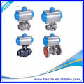 DN50 Stainless Steel Body 3PCS Pneumatic Ball Valve With Q611F-16P